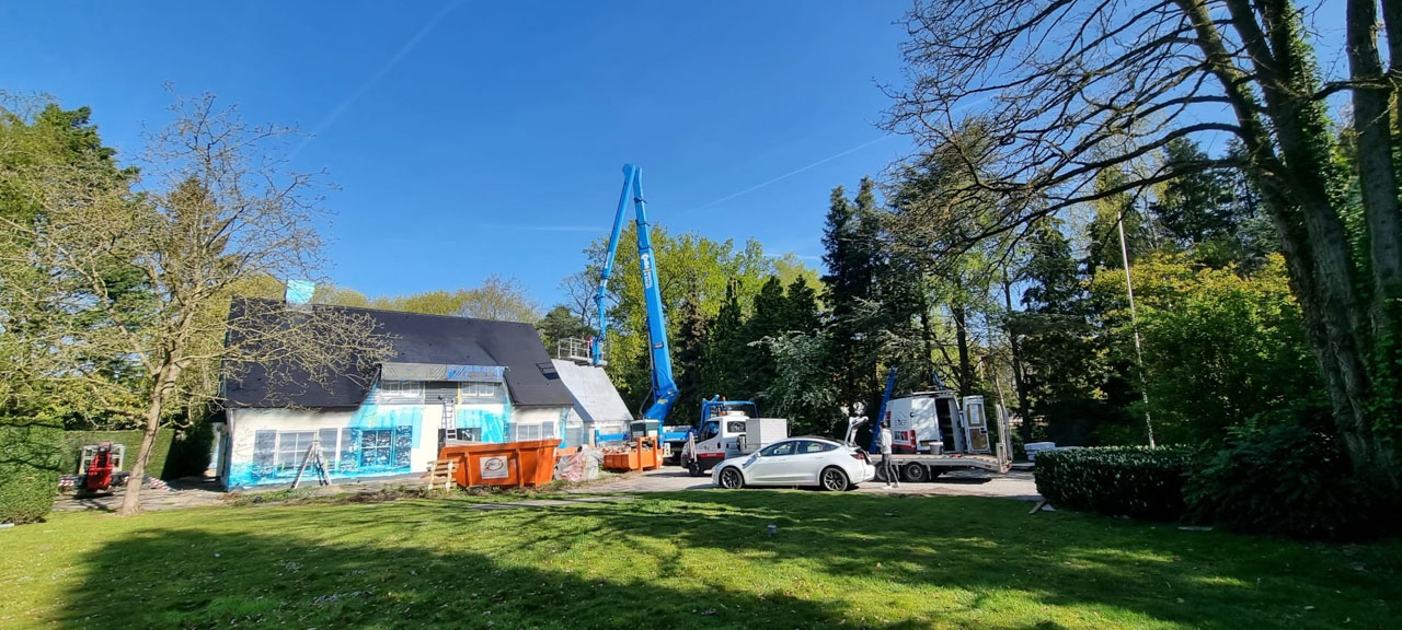Dakcoating Oosterhout met hoogwerker