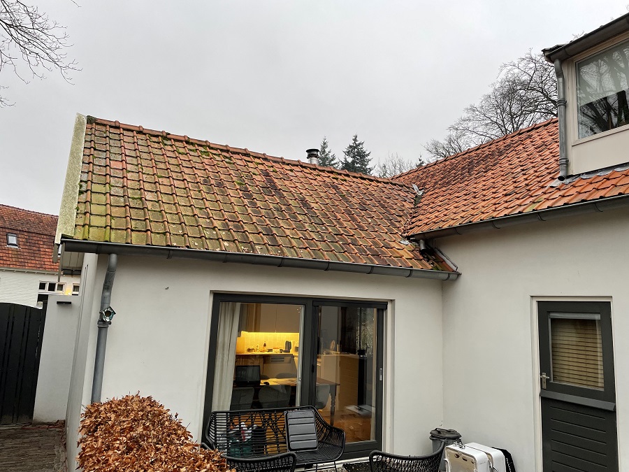 Dak reinigen Breda VOOR
