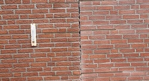 Scheurherstel muur Hoogerheide