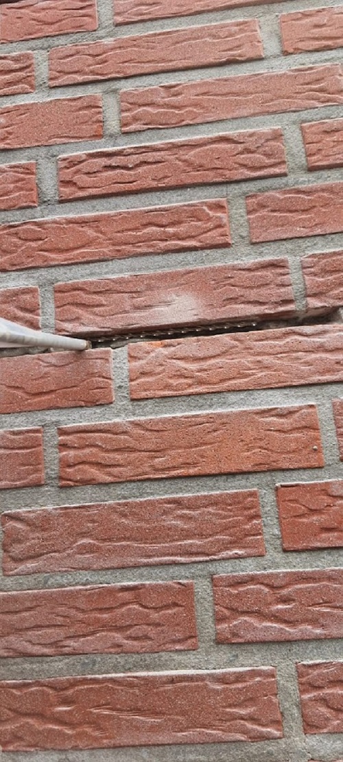 Spiraalankers plaatsen muur Ossendrecht
