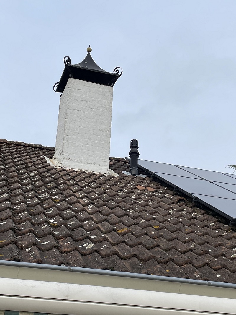 Schoorsteen schilderen