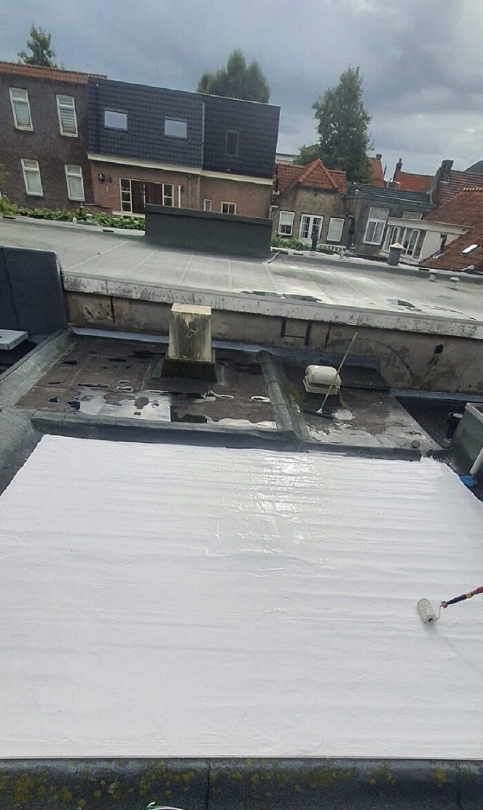 Plat dak wit coaten