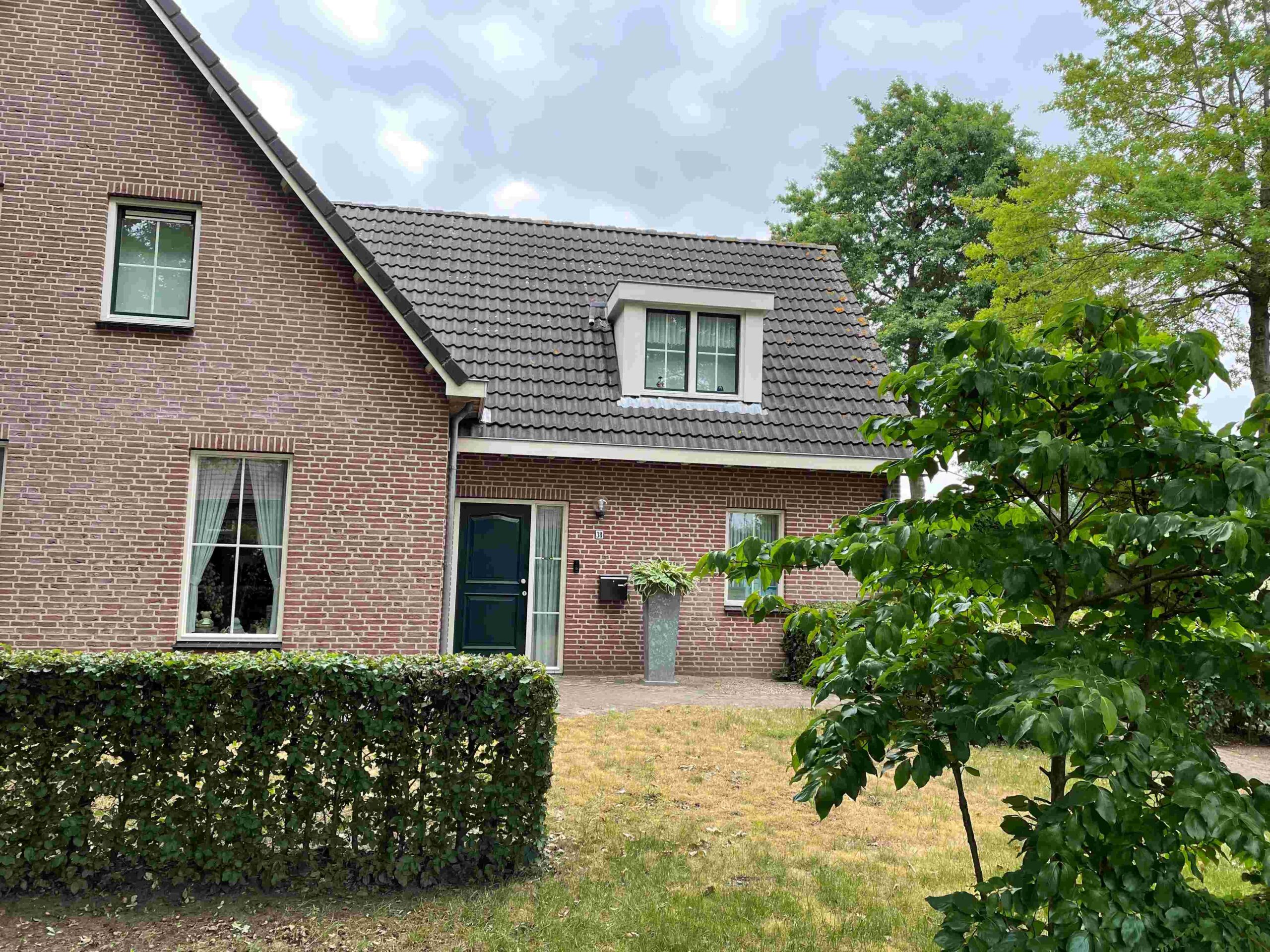 Dak reinigen achterkant VOOR