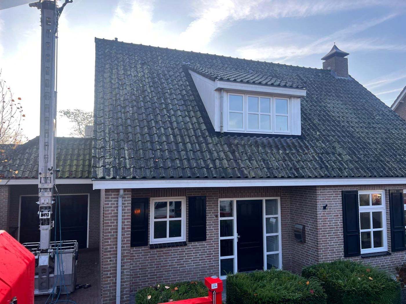 Dak schoonmaken VOOR
