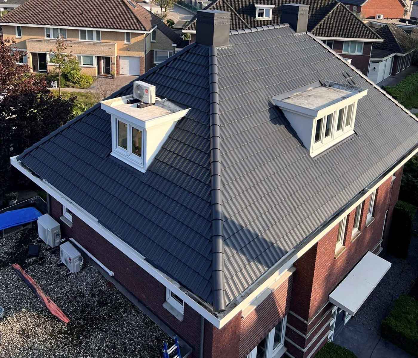 Dak schoonmaken en coaten-Rijen NA